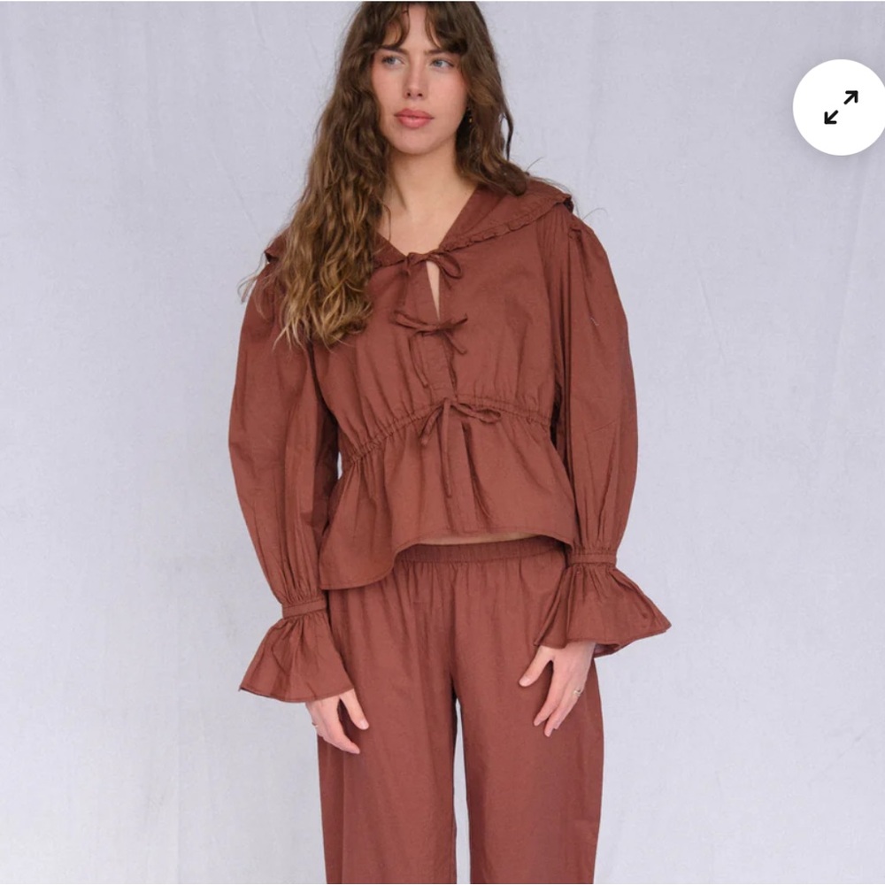 NWT sonderhaus Ysidra Set Top Brown XL